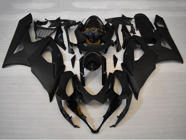 Glossy Black Matte Black 2005-2006 Suzuki GSXR 1000 Motorcycle Fairings Kits