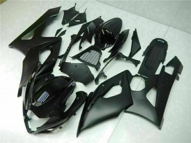 Glossy Black Matte Black 2005-2006 Suzuki GSXR 1000 Bike Fairings