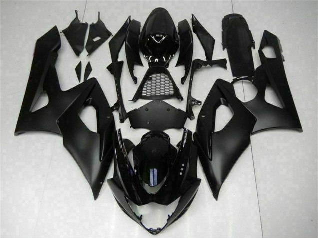 Glossy Black Matte Black 2005-2006 Suzuki GSXR 1000 Bike Fairings