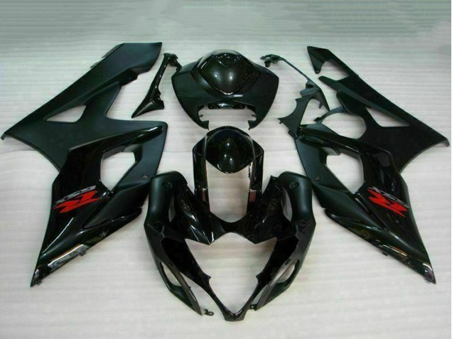 Glossy Black Matte Black Red 2005-2006 Suzuki GSXR 1000 Motorcycle Fairing