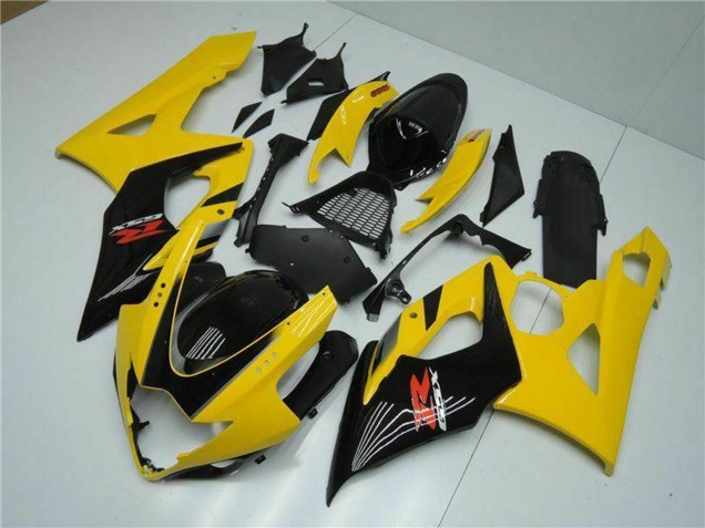 Yellow Glossy Black Red 2005-2006 Suzuki GSXR 1000 Motorcycle Fairings