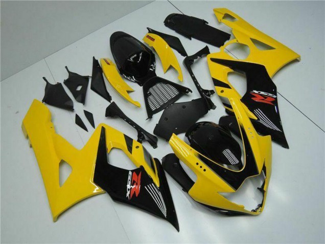 Yellow Glossy Black Red 2005-2006 Suzuki GSXR 1000 Motorcycle Fairings