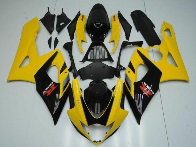 Yellow Glossy Black Red 2005-2006 Suzuki GSXR 1000 Motorcycle Fairings