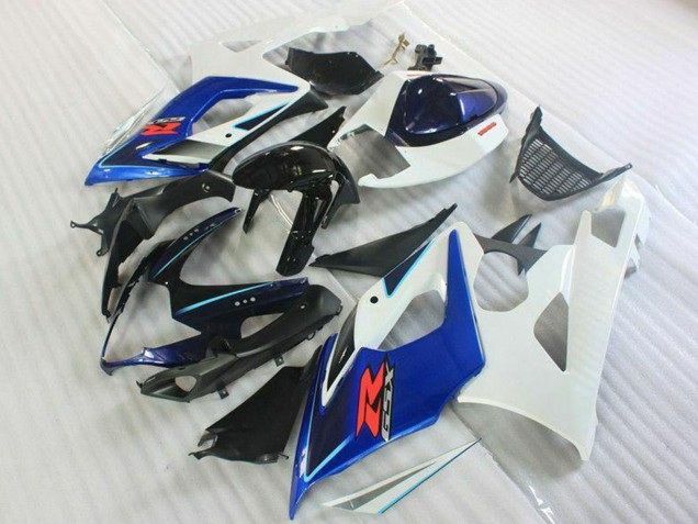 White Blue Glossy Black 2005-2006 Suzuki GSXR 1000 Motorcycle Fairing Kits