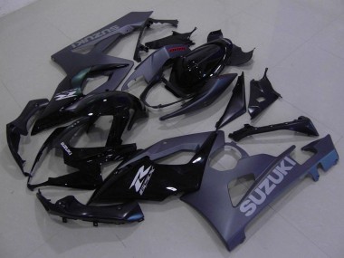 Glossy Black Matte Black 2005-2006 Suzuki GSXR 1000 Motorcycle Fairings Kit