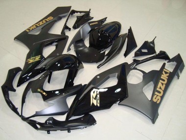 Glossy Black Matte Black Gold Decal 2005-2006 Suzuki GSXR 1000 Motorcycle Fairings