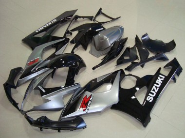 Silver Black Red 2005-2006 Suzuki GSXR 1000 Bike Fairings