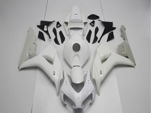 White Silver 2006-2007 Honda CBR1000RR Motorcycle Fairings