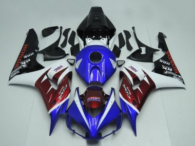 White Burgundy Blue Glossy Black 2006-2007 Honda CBR1000RR Motorcycle Fairings