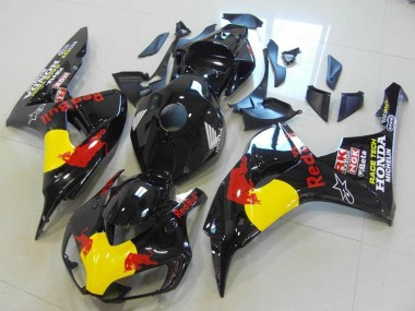 Glossy Black Yellow Red Bull 2006-2007 Honda CBR1000RR Motorcycle Fairings