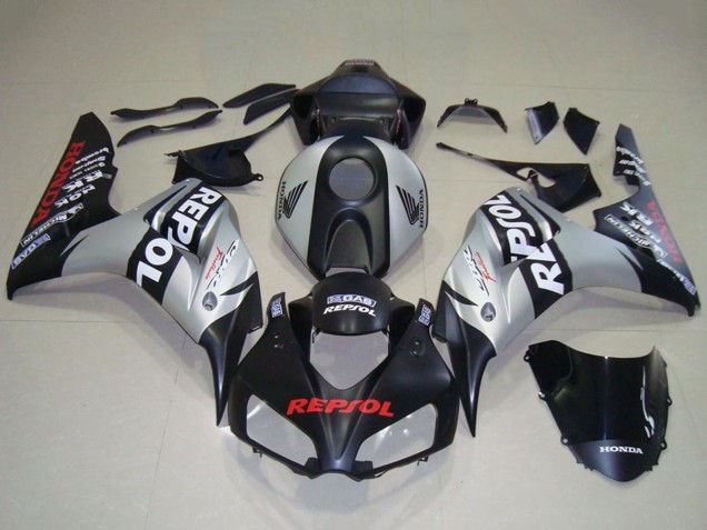 Silver Matte Black Repsol 2006-2007 Honda CBR1000RR Motorcycle Fairing