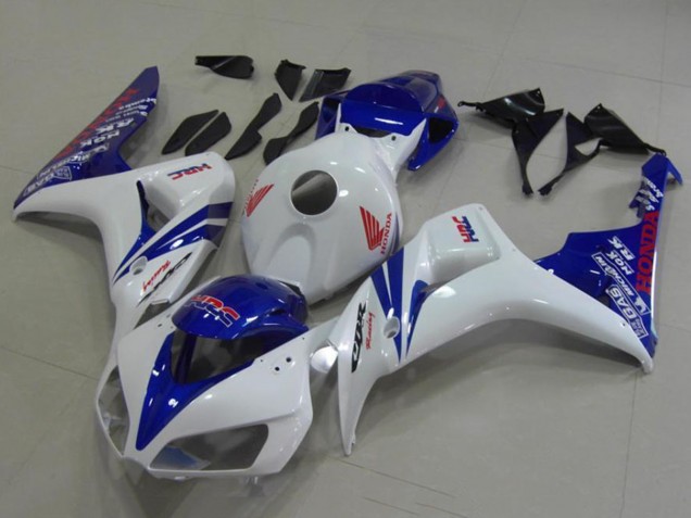White Blue Red HRC 2006-2007 Honda CBR1000RR Motorcycle Fairings