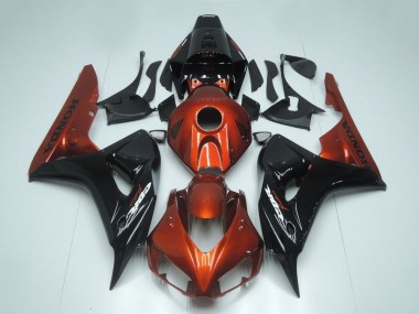 Red Glossy Black 2006-2007 Honda CBR1000RR Motorcycle Fairing