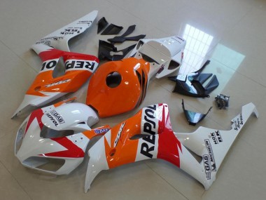Orange White Red Glossy Black Repsol 2006-2007 Honda CBR1000RR Motorcycle Fairing