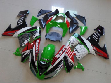 Green Red White Black Motorad 2006-2007 Kawasaki ZX10R Motorcycle Fairings
