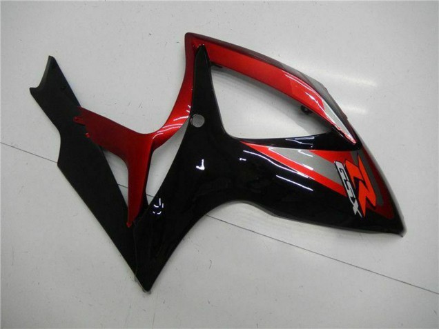 Red Glossy Black 2006-2007 Suzuki GSXR 600/750 Motorcycle Fairing