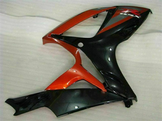 Glossy Black Red 2006-2007 Suzuki GSXR 600/750 Motorcycle Fairings