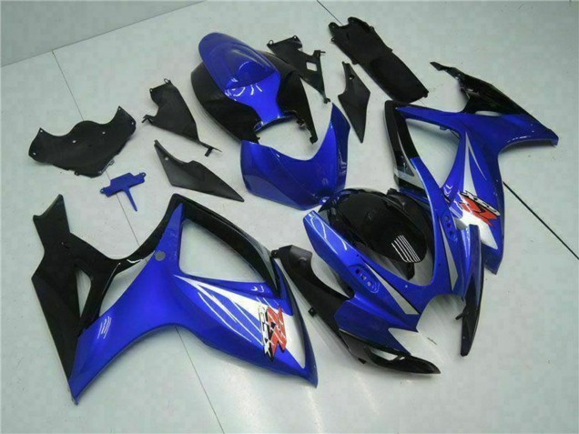 Blue White Glossy Black Red 2006-2007 Suzuki GSXR 600/750 Motorcycle Fairings