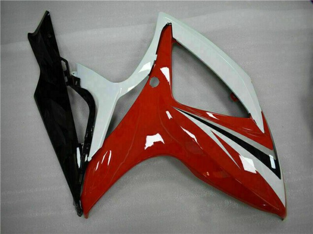 White Red Glossy Black Stripe 2006-2007 Suzuki GSXR 600/750 Motorcycle Fairings
