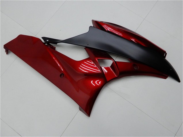 Red Matte Black 2006-2007 Yamaha YZF R6 Motorcycle Fairing Kits
