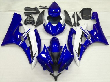 Blue White Black 2006-2007 Yamaha YZF R6 Motorcycle Fairings