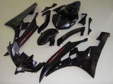 Glossy Black Matte Black Red OEM Style 2006-2007 Yamaha YZF R6 Motorcycle Fairings