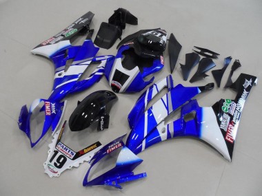 White Blue Glossy Black Fimer Yamalube 2006-2007 Yamaha YZF R6 Motorcycle Fairings