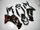 Glossy Black Red Flame 2006-2008 Kawasaki EX650 Motorcycle Fairings