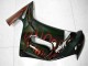Glossy Black Red Flame 2006-2008 Kawasaki EX650 Motorcycle Fairings