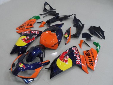 Orange Red Yellow Dark Blue Red Bull 2006-2011 Aprilia RS125 Motorcycle Fairings