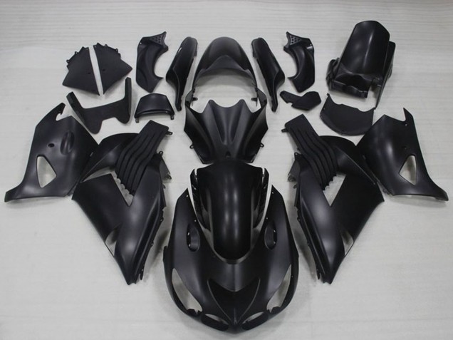 Matte Black 2006-2011 Kawasaki ZX14R ZZR1400 Motorcycle Fairings