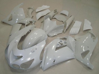 White 2006-2011 Kawasaki ZX14R ZZR1400 Motorcycle Fairings