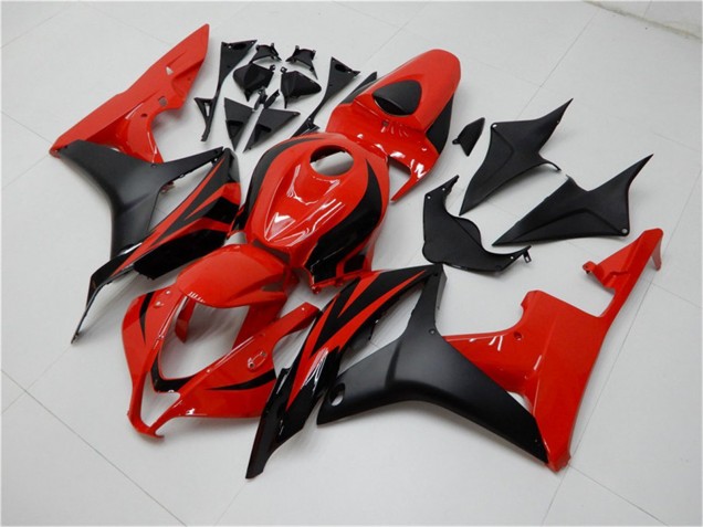 Red Matte Black 2007-2008 Honda CBR600RR Bike Fairings