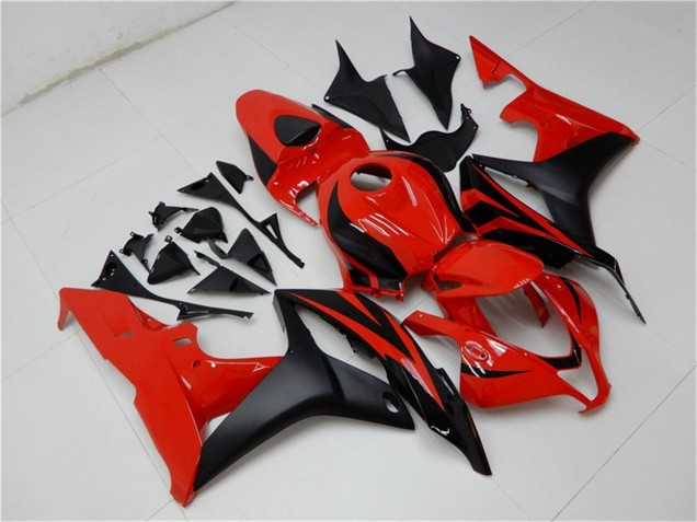 Red Matte Black 2007-2008 Honda CBR600RR Bike Fairings
