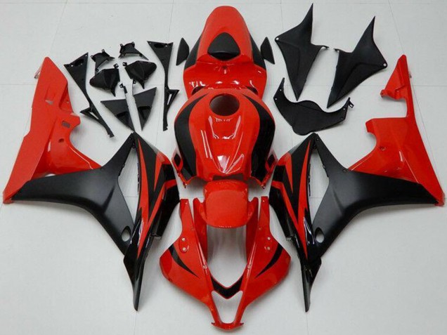 Red Matte Black 2007-2008 Honda CBR600RR Bike Fairings