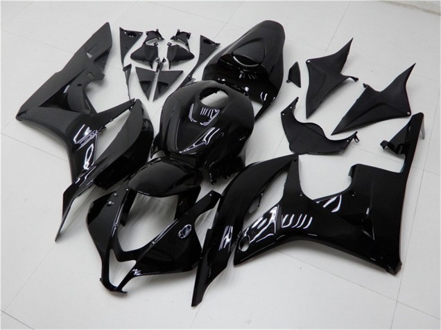 Glossy Black 2007-2008 Honda CBR600RR Motorcycle Fairings