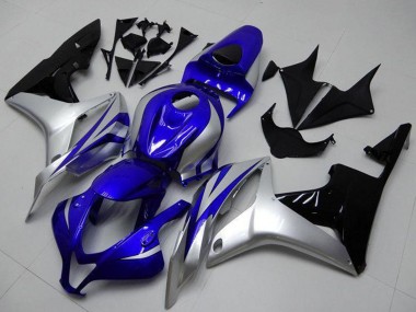 Silver Blue Glossy Black OEM Style 2007-2008 Honda CBR600RR Motorcycle Fairings