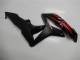 Red Matte Black with Decals 2007-2008 Honda CBR600RR Motorcycle Fairings