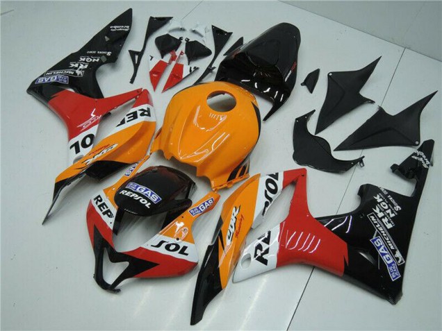 Orange White Red Glossy Black Repsol 2007-2008 Honda CBR600RR Bike Fairings