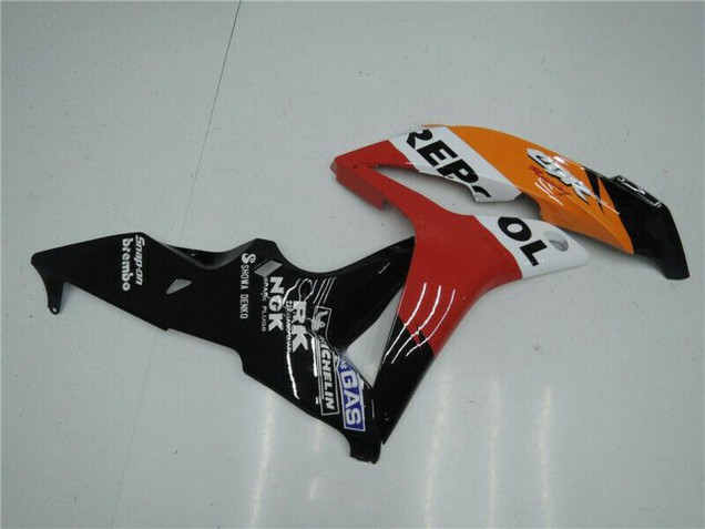 Orange White Red Glossy Black Repsol 2007-2008 Honda CBR600RR Bike Fairings