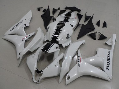 White Glossy Black 2007-2008 Honda CBR600RR Motorcycle Fairing Kits
