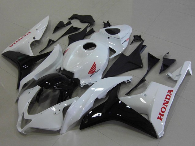 White Glossy Black Red 2007-2008 Honda CBR600RR Motorcycle Fairings