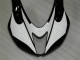 Black White 2007-2008 Kawasaki ZX6R Motorcycle Fairings