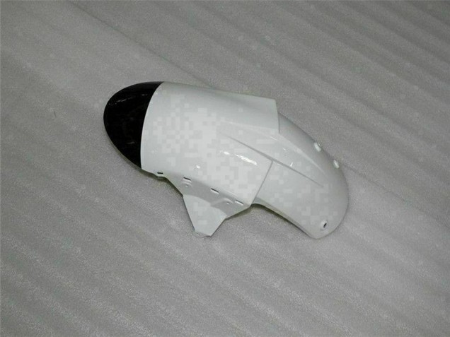 Black White 2007-2008 Kawasaki ZX6R Motorcycle Fairings