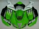 Green White Ninja 2007-2008 Kawasaki ZX6R Motorcycle Fairings