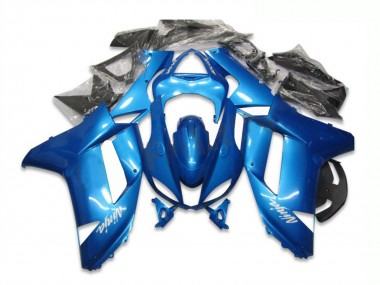 Blue 2007-2008 Kawasaki ZX6R Motorcycle Fairing