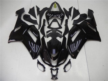 Glossy Black 2007-2008 Kawasaki ZX6R Abs Motorcycle Fairing