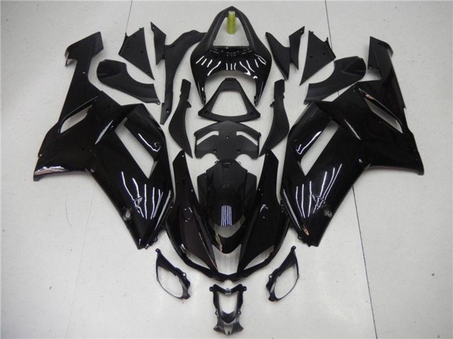 Glossy Black 2007-2008 Kawasaki ZX6R Abs Motorcycle Fairing
