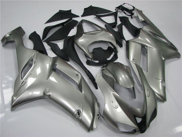 Grey 2007-2008 Kawasaki ZX6R Motorcycle Fairings