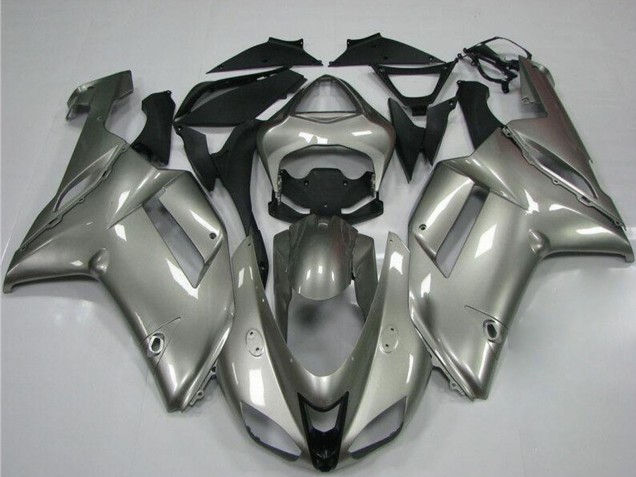 Grey 2007-2008 Kawasaki ZX6R Motorcycle Fairings